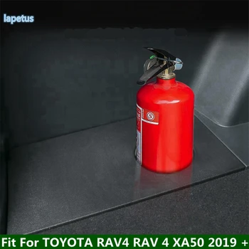 Bagažinės gesintuvo puodelio laikiklio rėmo dekoro apsaugos dangtelio komplektas, tinkantis TOYOTA RAV4 RAV 4 XA50 2019 - 2023 automobilių aksesuarams
