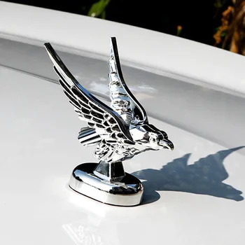 3D Skraidančio erelio emblema Automobilio logotipas Priekinis gaubtas Ornamentas Automobilio lipdukai Erelio ženklelio lipdukai Ženkliuko priedai Chrome Decorati G9V5