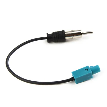 1x kabelis Universalus automobilinės stereofoninės radijo antenos kabelis, skirtas Z vyrui į DIN kištukui 15cm koaksialinis kabelis DAB automobilinio radijo adapterio kabeliui