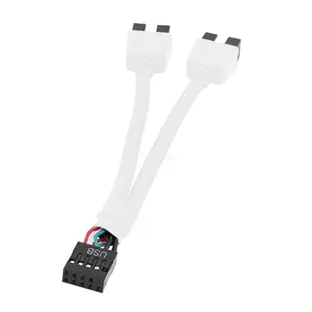 Profesionalus USB 2.0 9 Prisegti prie dvigubo 9Pin ekranuoto kabelio pagerina nešiojamųjų kompiuterių stalinių kompiuterių signalo stabilumą Apsauginis dropship