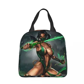 Jade Pietų krepšio dėžutė Žaidimas Mortal Kombat Vaikų aliuminio maišelio folija Nešiojama priešpiečių dėžutė