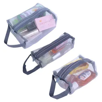 Krepšys Tualeto reikmenų krepšys Tinklelis Madinga rankinė Skaidri moteriška kosmetinė krepšys Korėjietiškas laikymo krepšys Užtrauktukas Makiažo krepšys Odos priežiūros laikymo krepšys