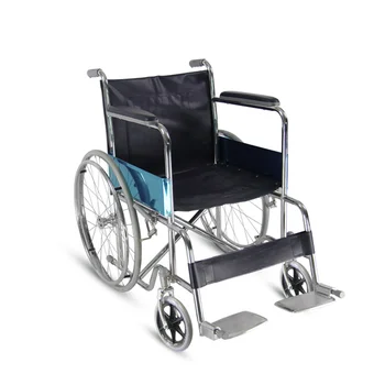 Pagyvenę žmonės su negalia gali stumti neįgaliojo vežimėlį su sulankstomu ir patogiu galvanizuojamu rankiniu neįgaliojo vežimėliu