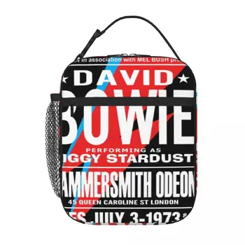 Bowie Hammersmith 1973 David Lunch Tote Lunch Boxes Thermo Food Bag Thermal Lunch Bag