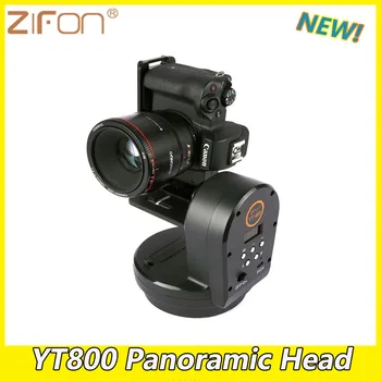 ZIFON YT800 YT-800 nuotolinė keptuvės pakreipimo galvutė Motorizuotas panoraminio vaizdo trikojo galvutės stabilizatorius fotoaparatams