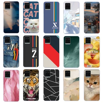 Case for vivo y21 2021 v17 y9s Case Soft Silicone TPU phone Back protecive cartoon cover Case Capa coque shell