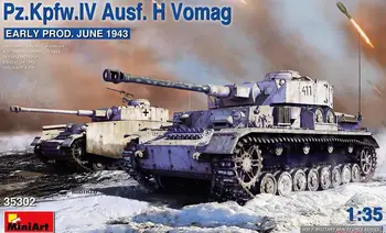 MINIART 35302 1/35 Pz.Kpfw.Iv Ausf. H Vomag. Ankstyvasis prod. 1943 m. birželio modelio rinkinys