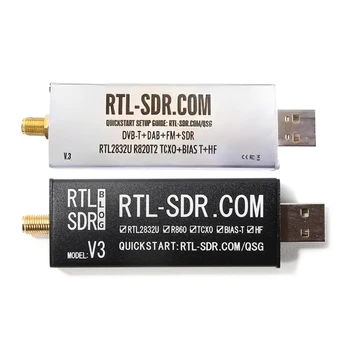 RTLSDR R820T2 RTL2832U 1PPM TCXO SMAFemale jungtis Programinė įranga Apibrėžtas radijas su antena / be jos