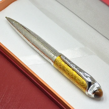 Riboto leidimo R serija Ct metalinis tušinukas Unikalus drožybos dizainas Kanceliarinės prekės Biuro mokyklos rašymo tušinukas Aukštos kokybės AAA