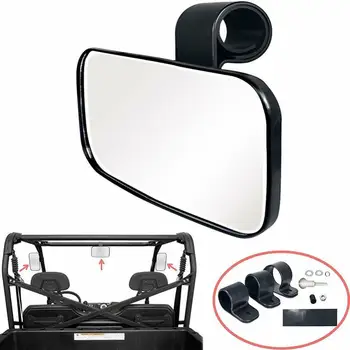 1 5/1 75/2 colių stiklas reguliuojamas motociklo galinio vaizdo šoninis veidrodis UTV platus galinio vaizdo lenktyninis veidrodis raganosiui