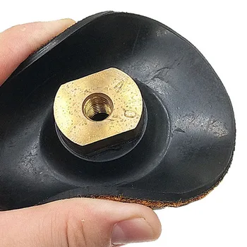 guminis pagrindo padas Poliravimo šlifavimo diskų laikiklis kampiniam šlifuokliui M10 M14 Specialios formos poliravimo akmens raižiniai Jade