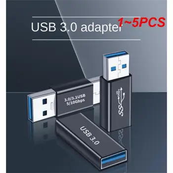 1~5PCS adapteris USB 3.1 C tipo moteriškas į USB 3.0 vyriškas keitiklis 10Gbps tipas C į USB 3.0 90 laipsnių kampuotas USB C OTG