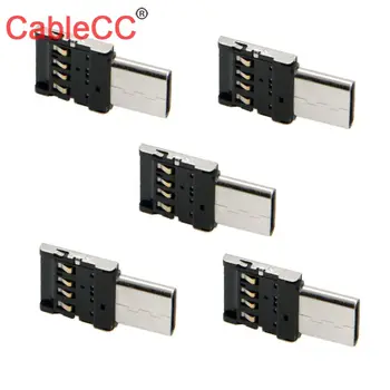 Adapteris gerai telefonui Planšetinis kompiuteris USB stalas blykstės rizika Cablecc Type-c Ultra Mini iki 2.0 Otg