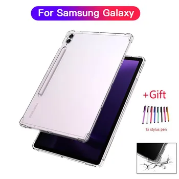 8 Dėklas, skirtas Samsung Galaxy Tab S7 S8 S9 11 dangteliui nuo slydimo minkštas silicio apsaugos apvalkalas Galaxy Tab S8 S9 FE Plus 12.4inch Ultra