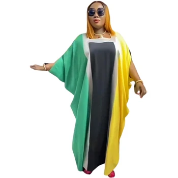 Afrikietiška suknelė moterims Spausdinti Patchwork Chalatai Afrikos drabužiai Vasaros nauja mada Gatvės apranga Maxi suknelė Abaya Vestidos