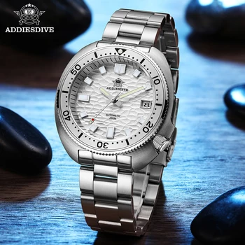 ADDIESDIVE automatinis mechaninis laikrodis Man Silver Premium Business Casual vandeniui atsparus laikrodis NH35A 316L nerūdijančio plieno vyriškas laikrodis