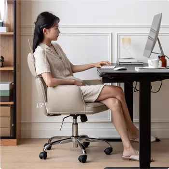 Studija Biuro kėdės pakėlimas Minimalistinė knyga Patogi kompiuterio kėdė Pagrindinis Juosmens apsauga Laisvalaikio studija Silla žaidimų baldai