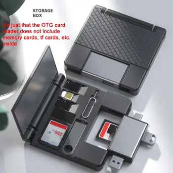 Kortelių skaitytuvo dėžutė Aliuminio atminties kortelės laikymo dėžutė Nešiojama TF greito viršelio automobilio mini moterų išmanioji piniginė kortelių dėžutė kortelė SD Relea L3S6
