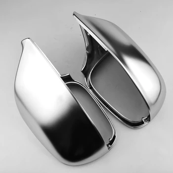 Matte Chrome ABS galinio vaizdo veidrodžio apvalkalo dangtelis šoninio vaizdo apsaugos dangtelis Sparno veidrodžio dangtelis skirtas Audi Q5 2009-2015 Q7 2009-2017