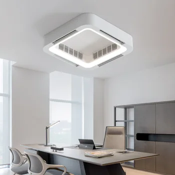 Smart App lubų ventiliatoriaus lempa su lengvu nuotolinio valdymo pultu be ašmenų be ašmenų DC LED cirkuliacinis siurblys miegamasis svetainė Biuro ventiliatoriai