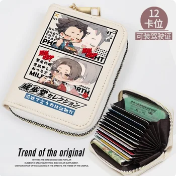 Anime Ace Attorney Fashion Wallet PU Piniginės kortelės monetos užtrauktukas Grynųjų pinigų laikiklis Krepšys Cosplay dovana B688