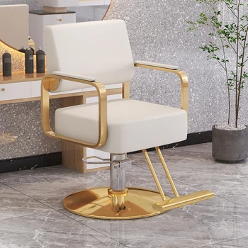 Veido stalas Kirpyklos kėdės Lounge Kirpimo stilistas Estetinės kirpyklos kėdės Ratų makiažas Tabouret Coiffeuse Salono baldai WJ25XP