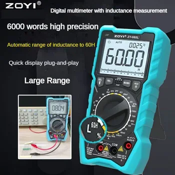 ZOYI ZT-980L skaitmeninis multimetras 6000 skaičius Tranzistoriaus testas Dažnio diodų triodas Temperatūros induktyvumo bandymo srovė
