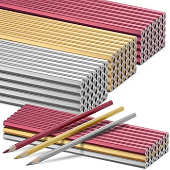 120 vnt Suvirintojai Pieštukas Metalinis žymėjimo pieštukas šešiakampis metalinis spalvotas žymėjimo įrankis Santechniko rėmo dailidės reikmenys