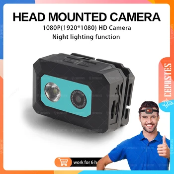 HD 1080P lauko sporto kamera F18 naktinio matymo kamera SOS ant galvos montuojamos veiksmo kameros Šalmas Vaizdo įrašymas DVR kamera