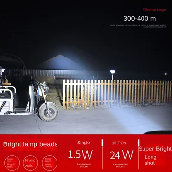 12V-80V E-dviratis Priekinis lengvasis motociklas Elektrinis dviratis Dviratis LED priekinis žibintas Triračio lempa 12 LED dviračių dalys
