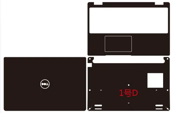Iš anksto supjaustytas nešiojamas kompiuteris 1xTop+1xPalmrest+1xBottom odos lipduko dangtelio dėklo plėvelė, skirta Dell Latitude 5530