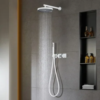 Vonios žalvaris Dušo komplektas maišytuvas dušo vonios sistema Kritulių baldų maišytuvas 10inch galvutė