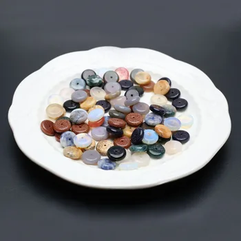 Didmeninė atsitiktinė 100PCS laisva tarpinė natūralaus akmens karoliukų opalų agato tarpinė papuošalų gamyba 