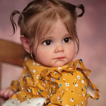 60CM Bebe Reborn Mažylis Maggie Lėlė Aukštos kokybės detalus 3D dažų odos matomos venos Tikroviškas kolekcinis menas Baby Doll
