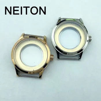 NEITON 42mm safyro stiklas tinka ETA 2836 Miyota 8215 DG2813 ST1612 laikrodžio dirželio plotis 22mm