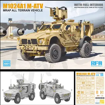 w/Full Interior [Ryefield Model] RFM RM-4801 1/48 M1240A1 M-ATV (MRAP All Terrain Vehicle)