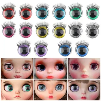 20mm amatų akys Nauja mada Super 3D blizgučiai Žaislinės saugos akys su blakstienų pagalvėle Lėlių priedai