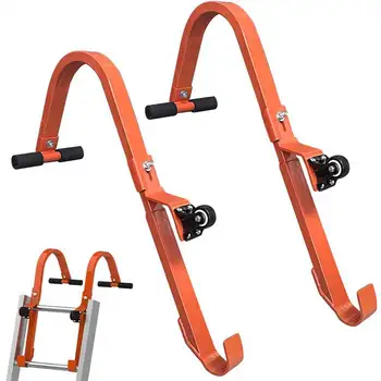 Sulankstomos kopėčios ir tiesios kopėčių stabilizatorius B oranžinės / pilkos spalvos baldų įrankis kopėčioms ir tiesioms kopėčioms tvirtinti