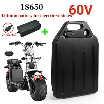 New Citycoco elektrinio paspirtuko baterija 60V 20Ah-100Ah skirta 250W ~ 1500W motociklui / dviračiui vandeniui atsparus ličiobaterija + 67.2V įkroviklis
