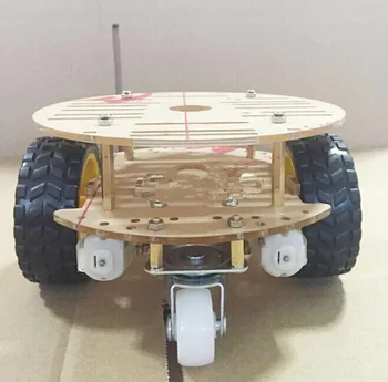 AEAK Išmanioji automobilio važiuoklė 2wd / robotas, sekantis stiprų magnetinį automobilį RT-4 / vengimo automobilis 1vnt