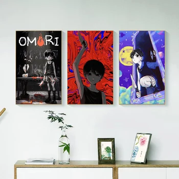 Omori dekoravimas Paveikslėliai Kambarys Sienų dekoravimas Tapyba ant drobės Plakatai sienų dekoratyviniams paveikslams Anime plakatas Namų dekoras