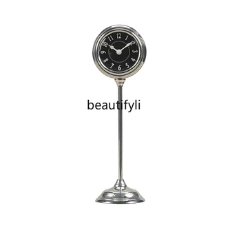 amerikietiško stiliaus baldai Svetainės laikrodžio ornamentas Baldai Paprasti papuošalai Varinis laikrodis namų aksesuarai