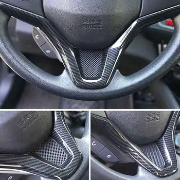 skirta Honda Vezel HR-V HRV 2015 2016 2017 automobilio vairo panelės dangtelio apdaila Garnyro anglies pluošto blizgučiai