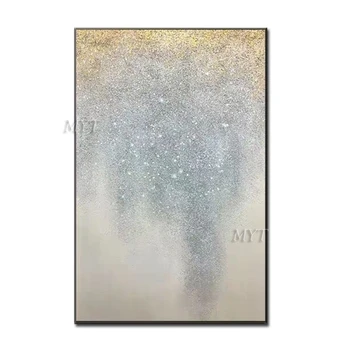 Putojančios žvaigždės Abstraktus įrašas Lux Aliejinė tapyba Šiuolaikinis sienų menas Svetainės paveikslėlis Namų dekoravimas Tapyba 100% Rankų darbas