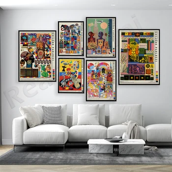 Eduardo Paolozzi Spaudiniai, Dailės galerijos plakatai, Eduardo Paolozzi muziejus Senovinės parodos plakatai Sienų dekoro drobės spauda