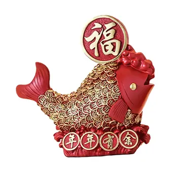 Pavasario šventė Žuvų papuošalų kolekcija Dervos amatai Kinų Naujųjų metų dekoravimas namų vynui Spintelės dekoravimas Svetainė