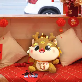Drakono iškamša Mielas kinų Naujųjų metų dekoracijos Kūrybinė drakono lėlė miegamajam Restorano bendrabučio gimtadienio dovanų butas