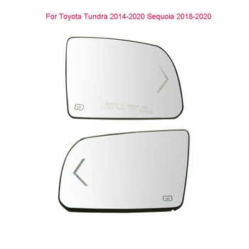 Auto kairė dešinė šildomas galinio veidrodžio stiklas WIth lemputė Toyota Tundra 2014 2015 2016 2017 2018 2019 2020 Sequoia 2018-2020