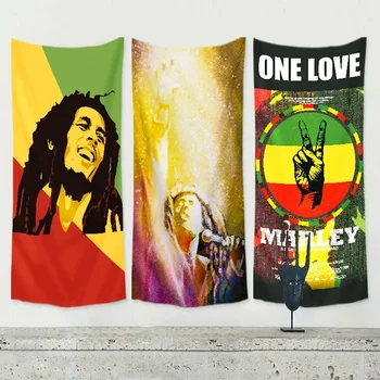 Bob Marley Jamaikos Reggae roko muzikos plakatas vėliavos reklamjuostė sienų lipdukas audinys menas kabantis tapyba gobelenas baras kavinė namų dekoras