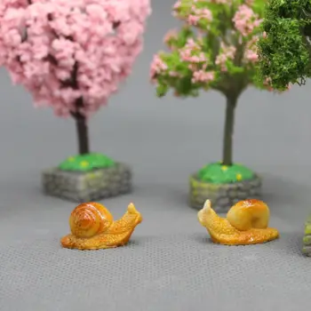 Super mielas įdomus sraigės modelis Lengva naudoti Miniatiūriniai figūrėlių amatai Sodo dekoravimas Mikro peizažas Sultingi amatai